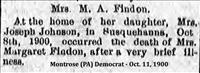 Findon, Mrs. M. A